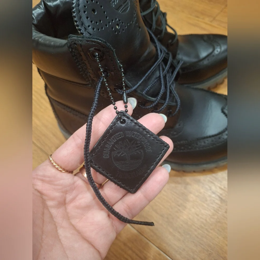 Timberland Black Brogue Men's Boots